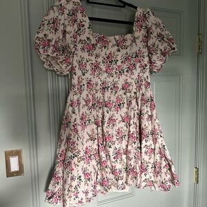 Tuckernuck Floral Dress - Pink and Cream